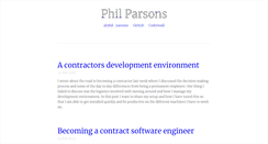 Desktop Screenshot of philparsons.co.uk